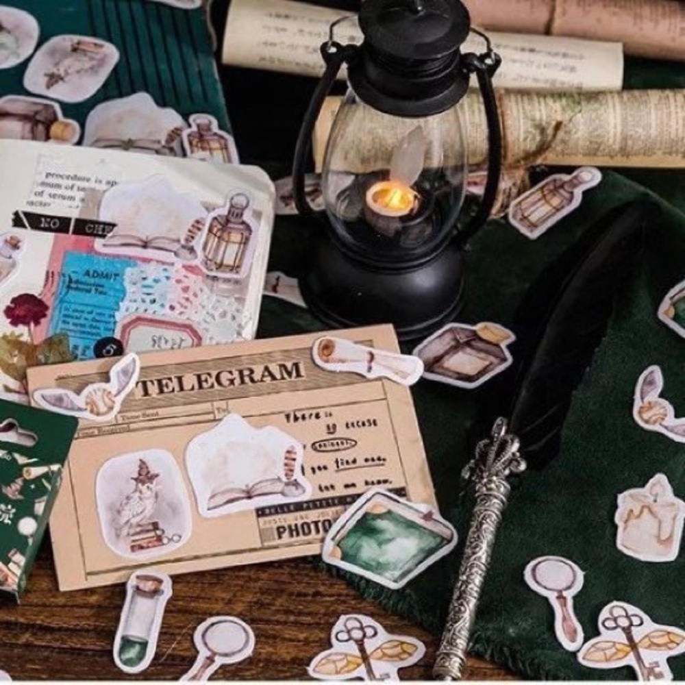 Vintage Magic School, Potions, Wands & More, 45 Deco Stickers - Picture 7 of 10